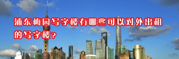 浦東梅園寫字樓有哪些可以對(duì)外出租的寫字樓？