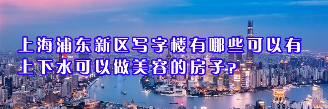 上海浦東新區(qū)寫(xiě)字樓有哪些可以有上下水可以做美容的房子？