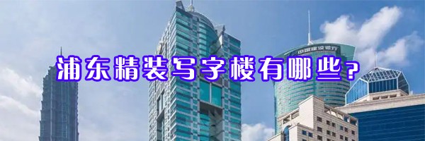 浦東精裝寫字樓有哪些？