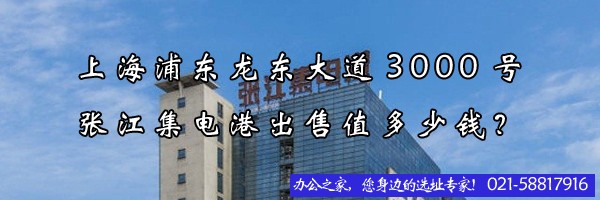 上海浦東龍東大道3000號(hào)張江集電港出售值多少錢(qián)？